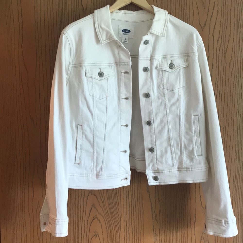 White denim jacket